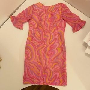 RETRO VINTAGE MOD WOMENS DRESS SZ 7P